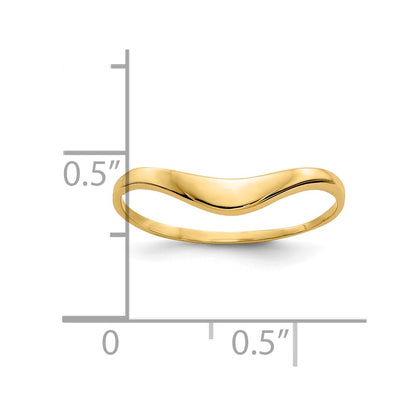 10K Yellow Gold 10K Polished Dome Ring