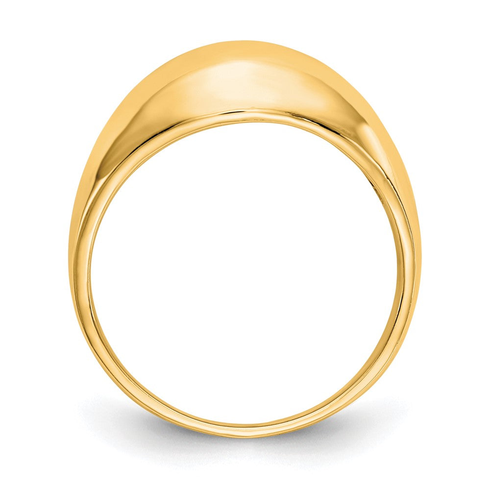 10K Yellow Gold 10K Polished Dome Ring
