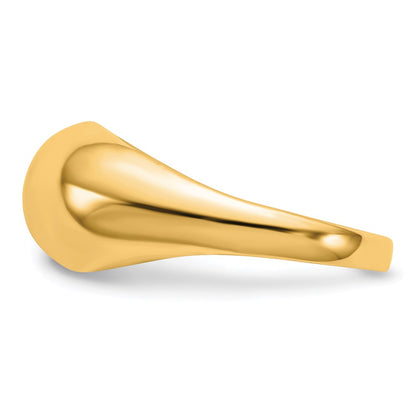 10K Yellow Gold 10K Polished Dome Ring