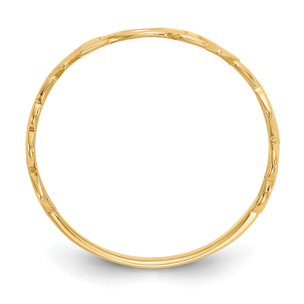 10K Yellow Gold 10K Polished Mom Ring