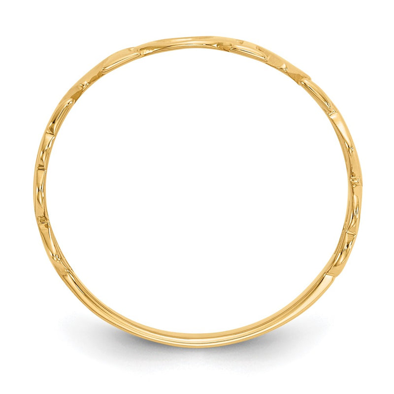 10K Yellow Gold 10K Polished Mom Ring