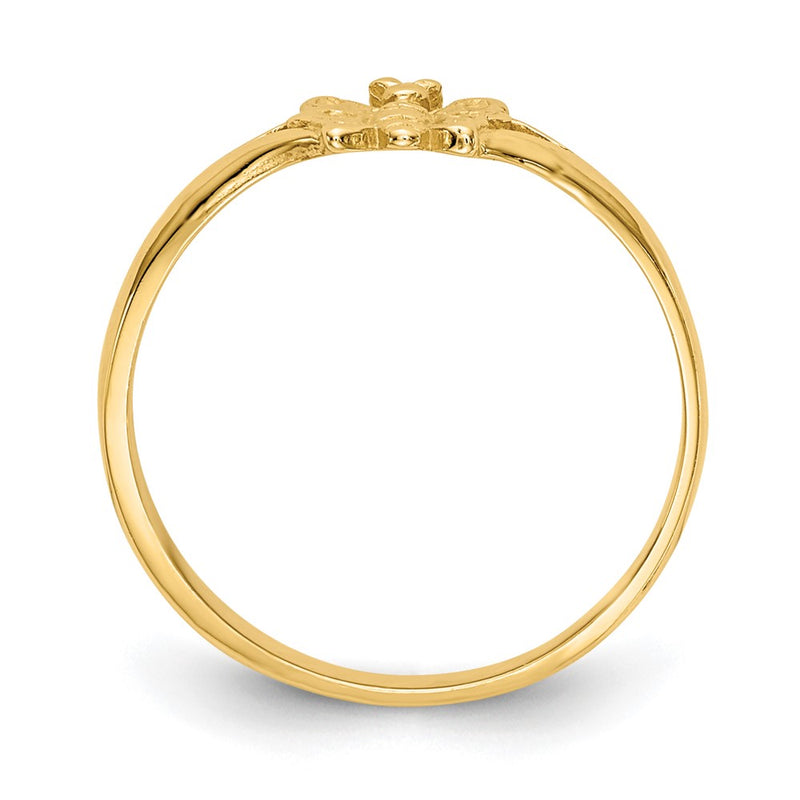 10K Yellow Gold 10K Butterfly Baby Ring
