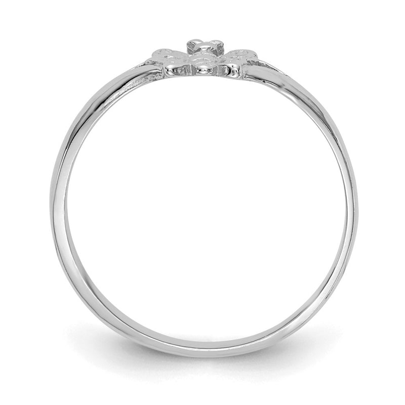 10K White Gold 10K Butterfly Baby Ring