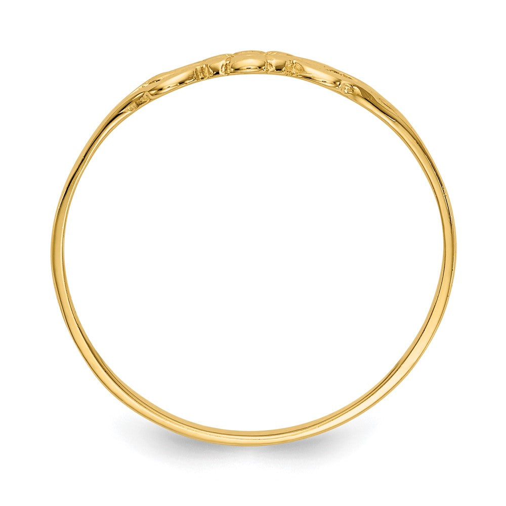 10K Yellow Gold 10K Flower Child'S Ring