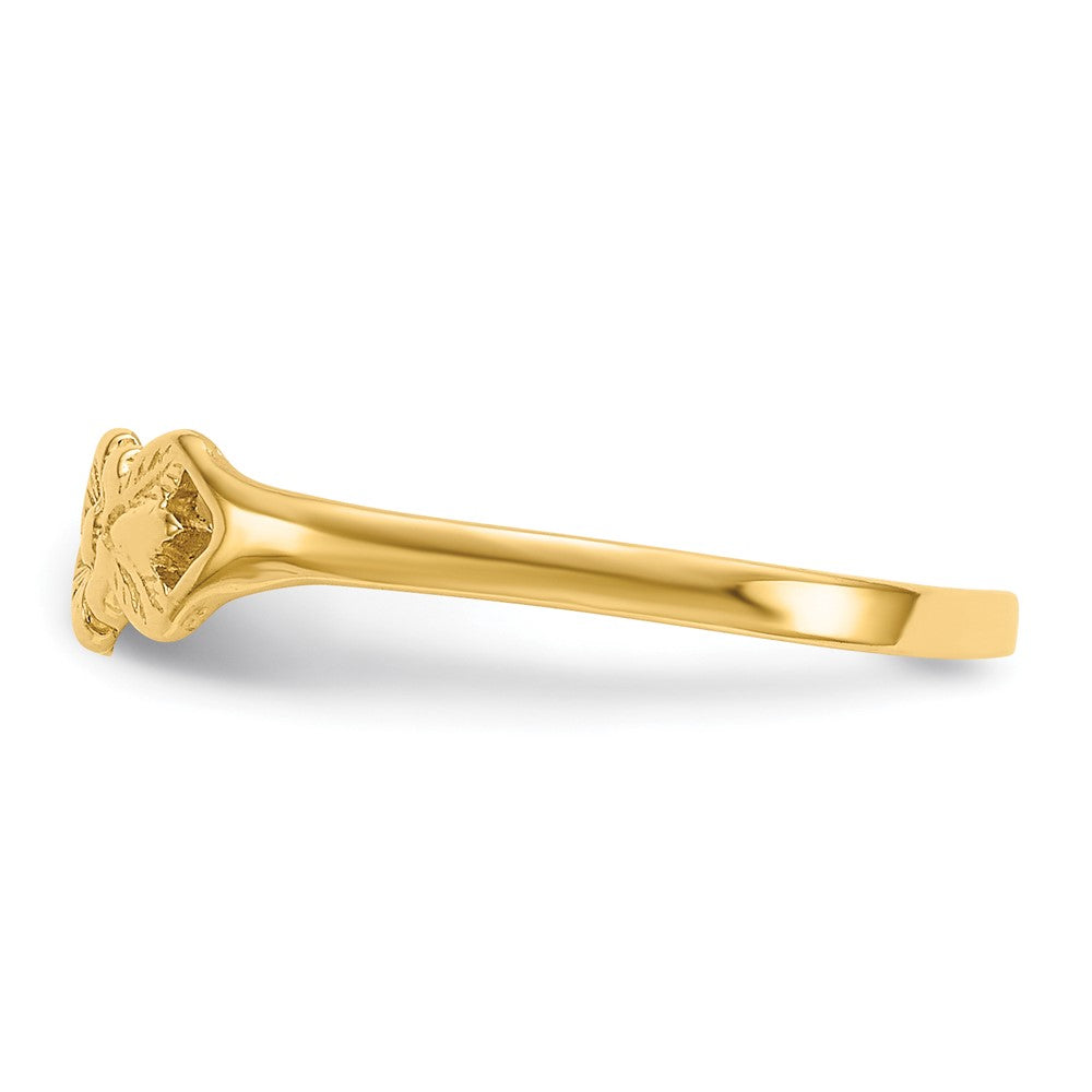 10K Yellow Gold 10K Flower Child'S Ring