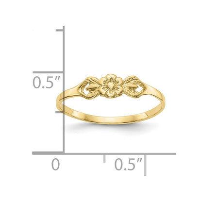 10K Yellow Gold 10K Flower Child'S Ring