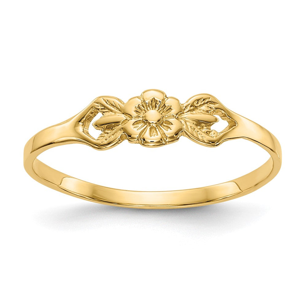 10K Yellow Gold 10K Flower Child'S Ring