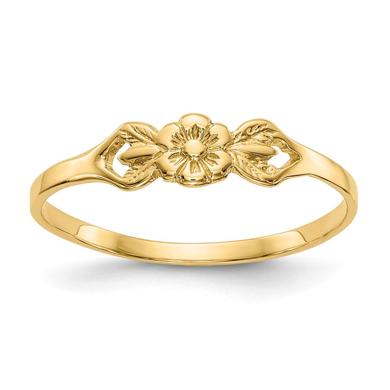 10K Yellow Gold 10K Flower Child'S Ring