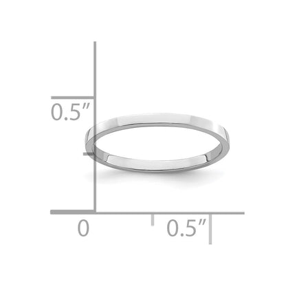 10K White Gold 10K Polished Childs Ring