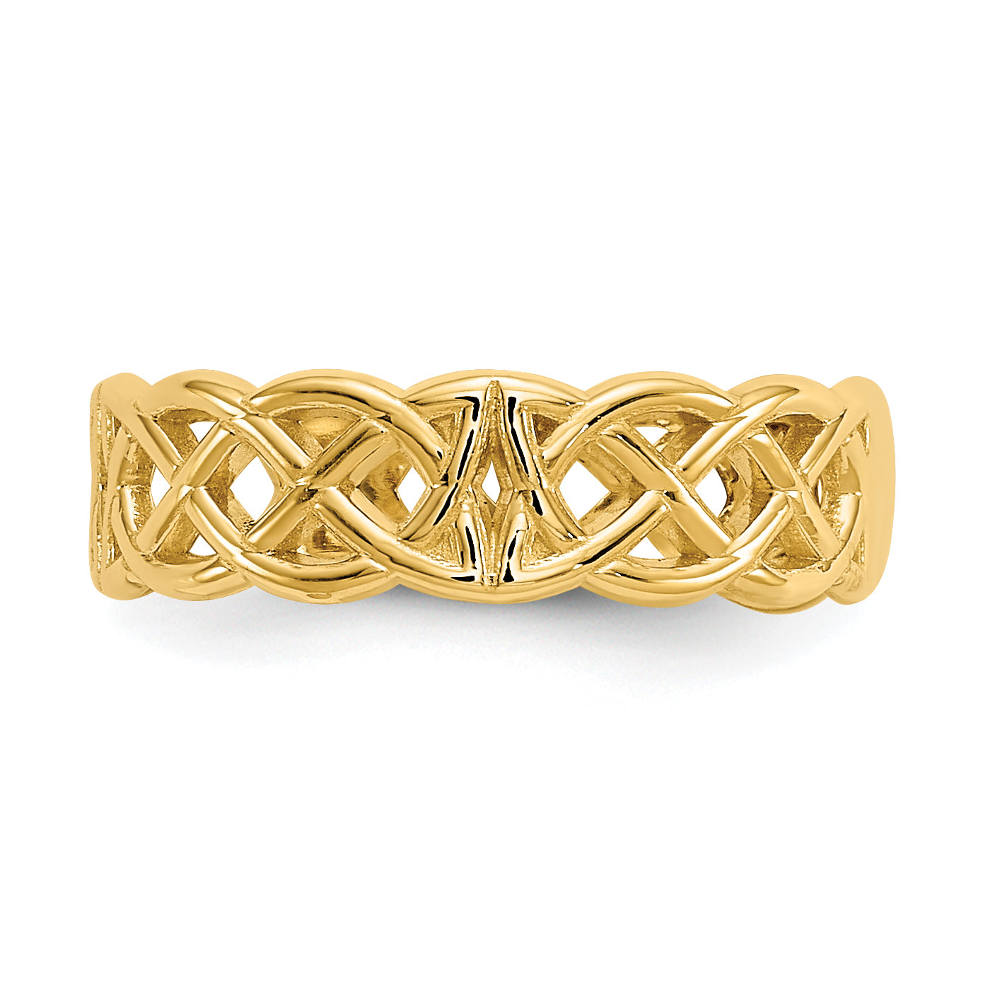 10K Yellow Gold 10K Celtic Toe Ring