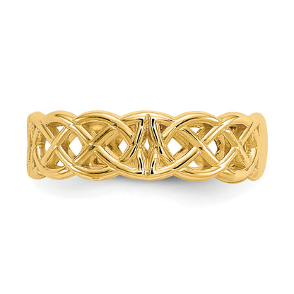 10K Yellow Gold 10K Celtic Toe Ring