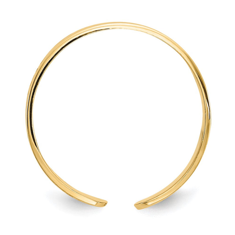 10K Yellow Gold 10K Greek Key Toe Ring