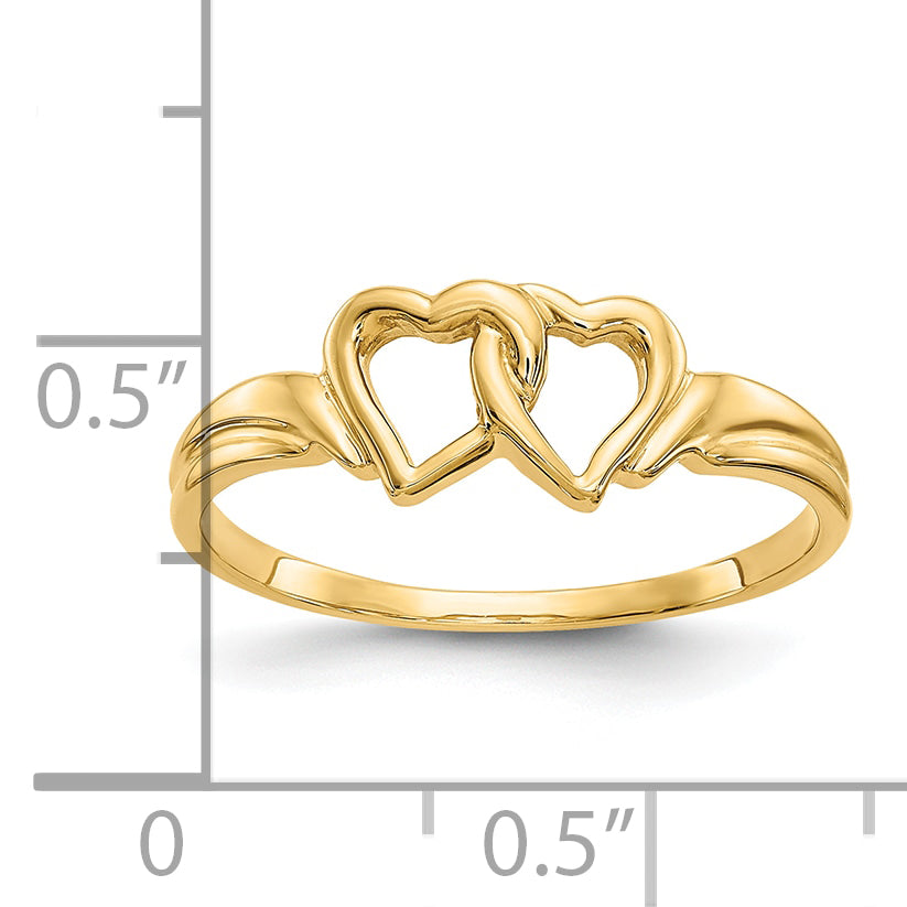 10K Yellow Gold 10K Heart Ring