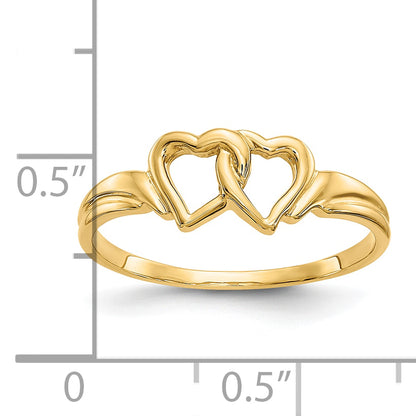 10K Yellow Gold 10K Heart Ring