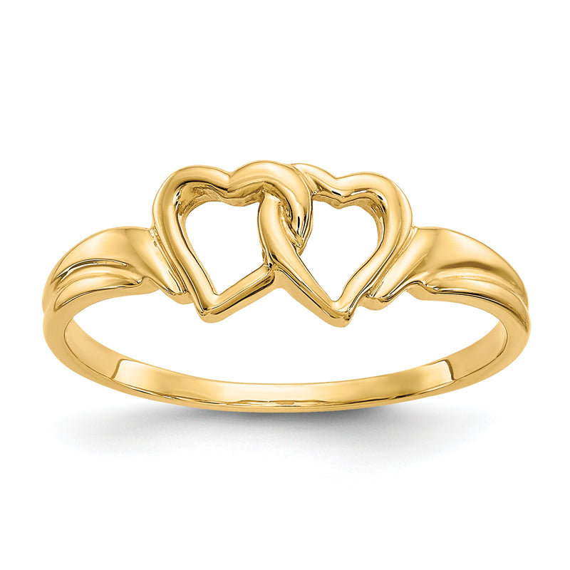 10K Yellow Gold 10K Heart Ring