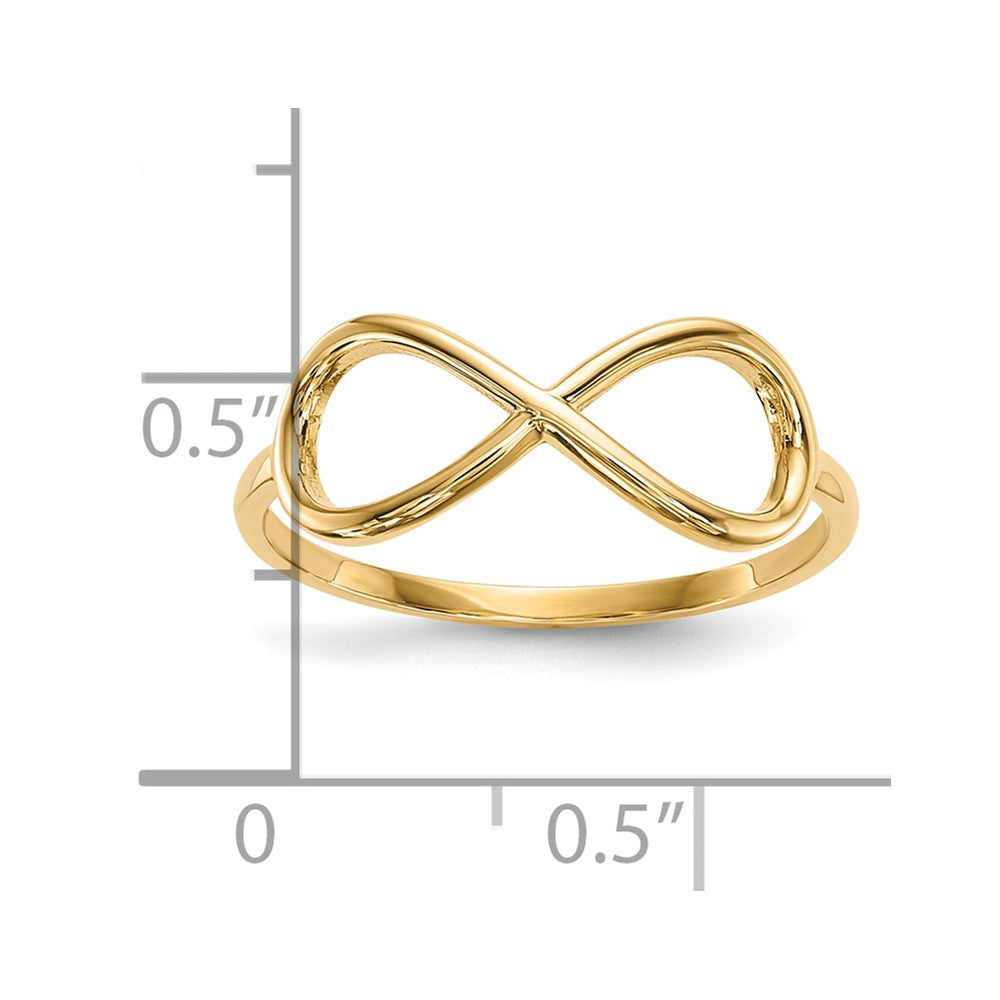 10K Yellow Gold 10K Polished Infinity Ring