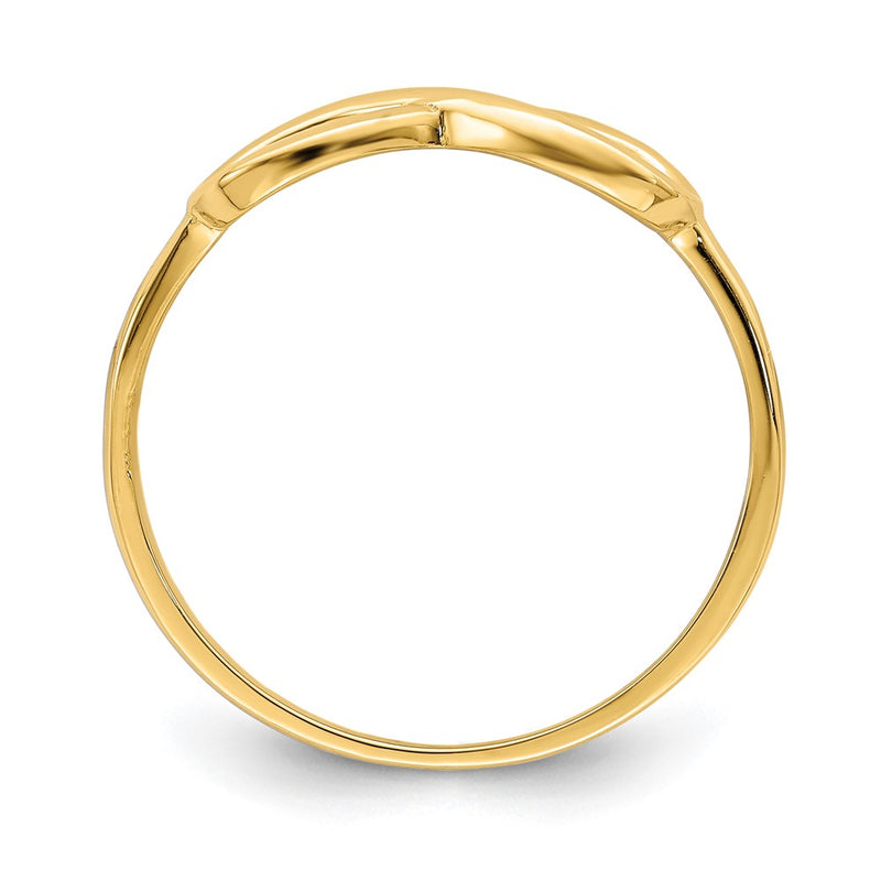 10K Yellow Gold 10K Infinity Ring