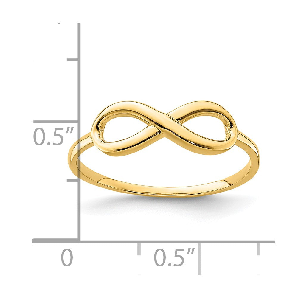 10K Yellow Gold 10K Infinity Ring