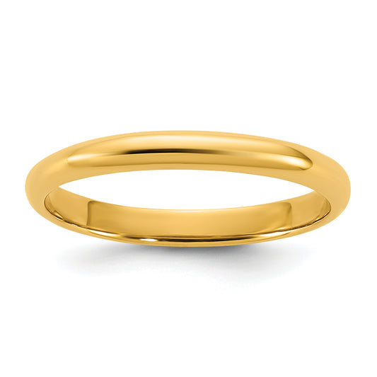 10K Yellow Gold 2mm Half-Round Band Size 3 Baby / Children'S Ring