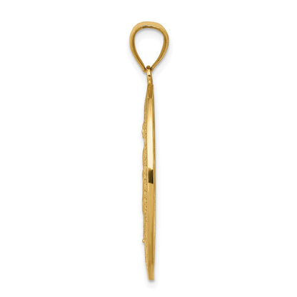 10K Yellow Gold Miraculous Medal Pendant