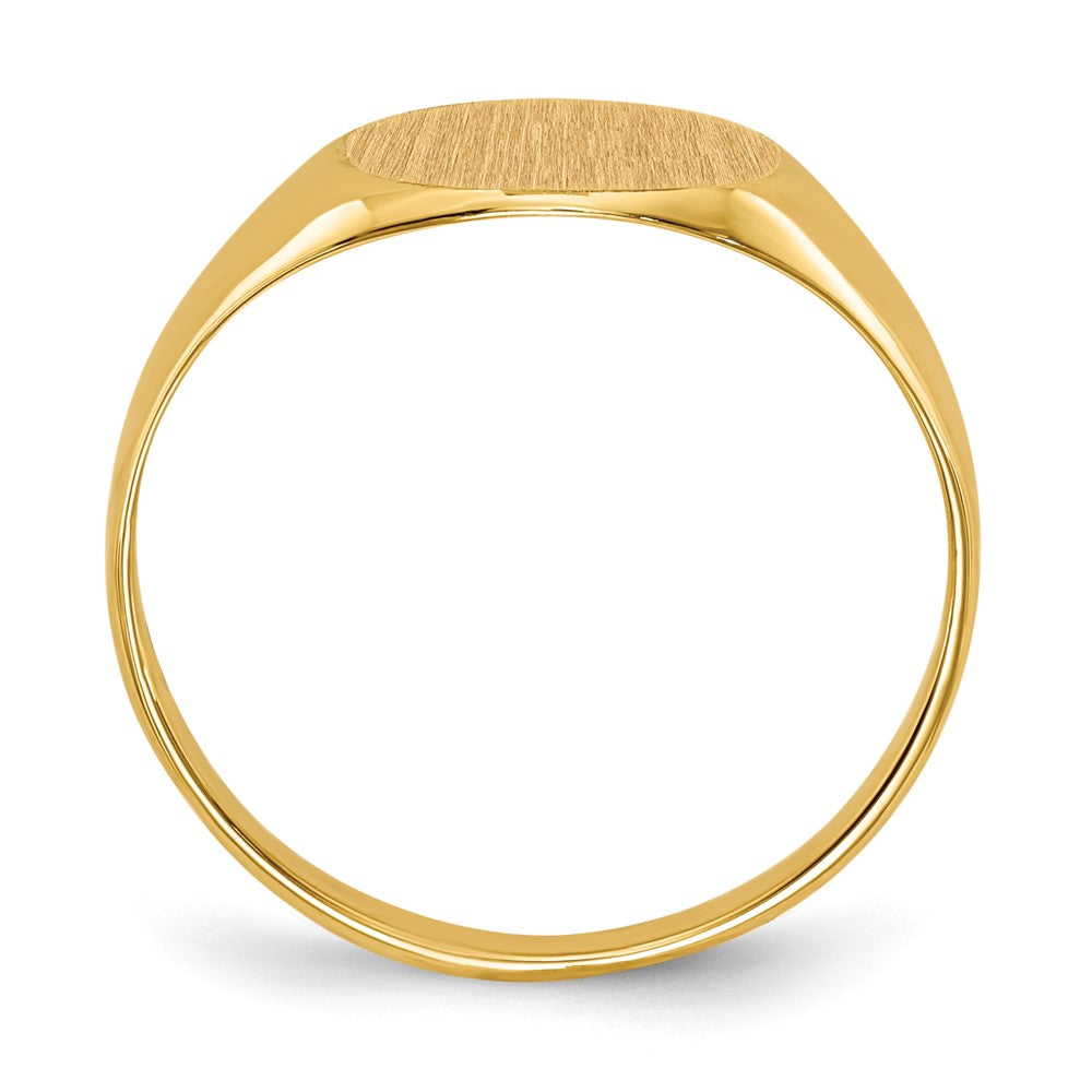 10K Yellow Gold 8.5X9.5mm Open Back Signet Ring