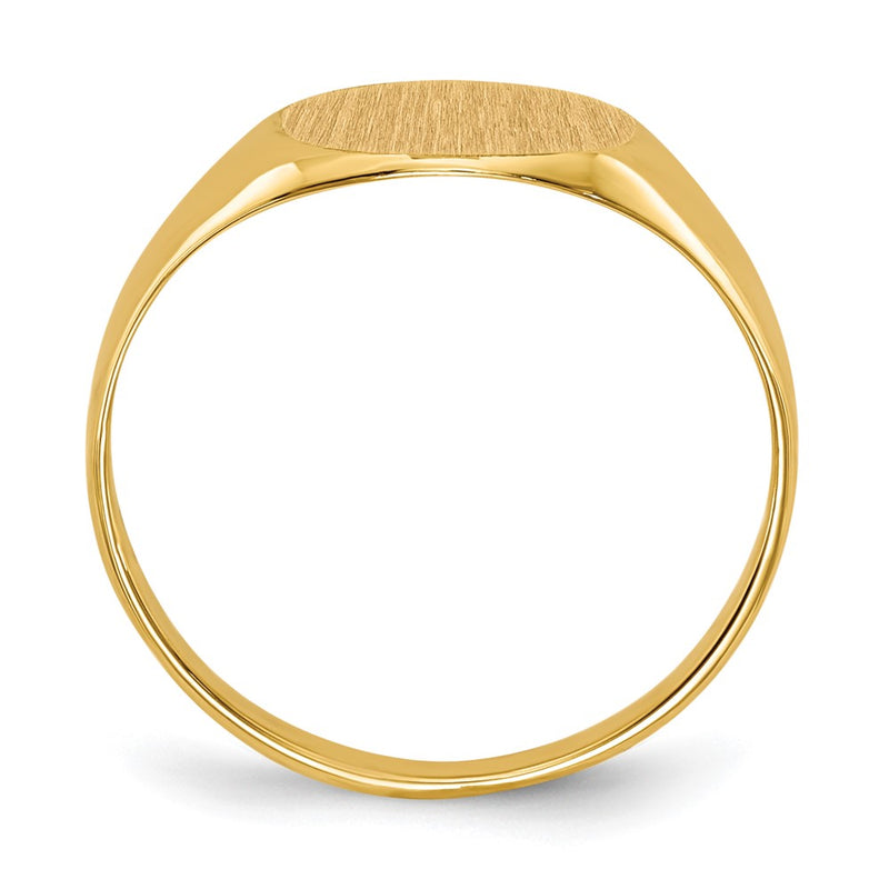 10K Yellow Gold 8.5X9.5mm Open Back Signet Ring