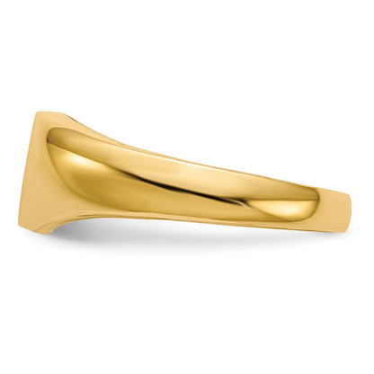 10K Yellow Gold 10K Child'S Aa Diamond Signet Ring