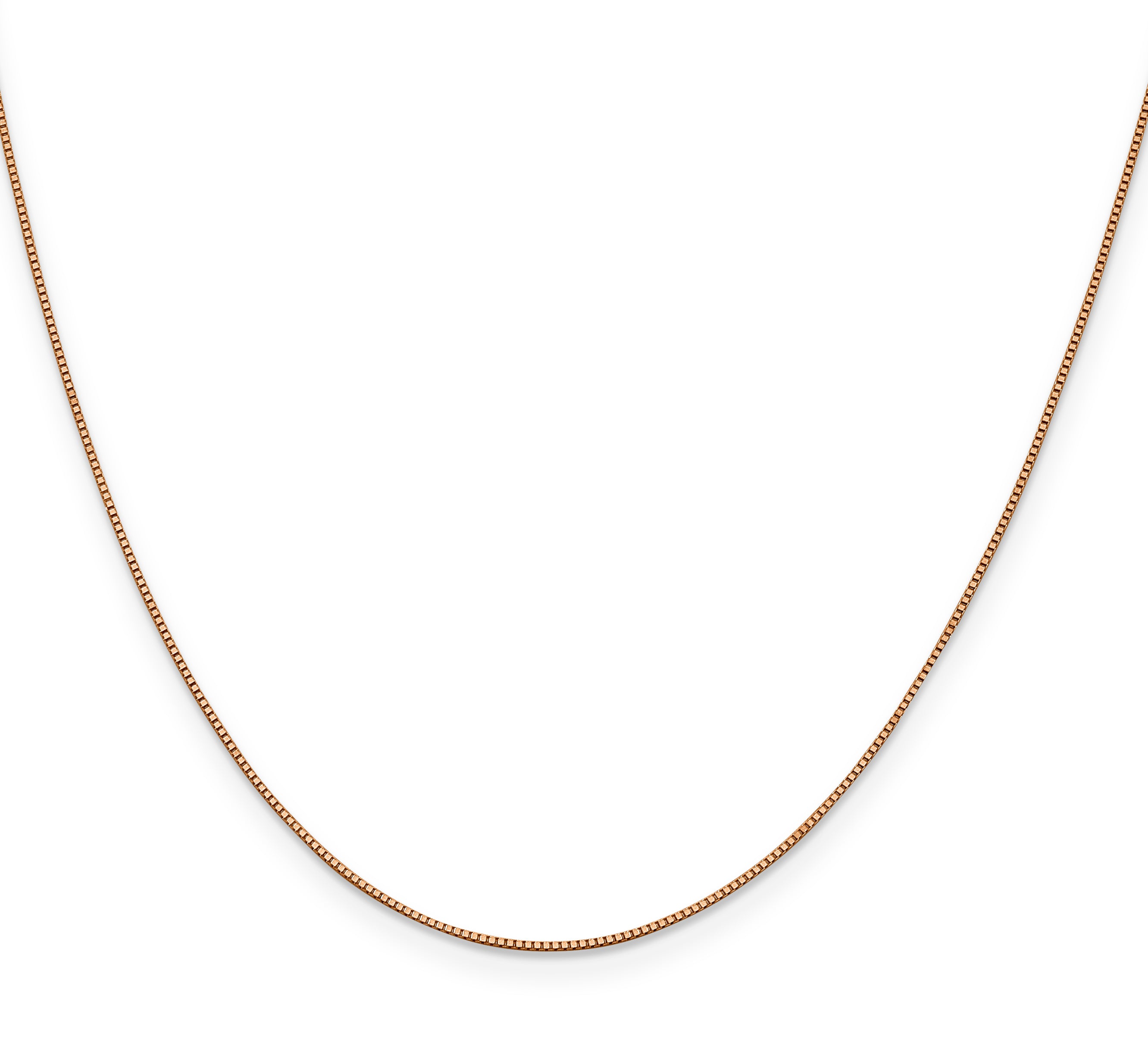 10K Rose Gold .70mm Box Chain
