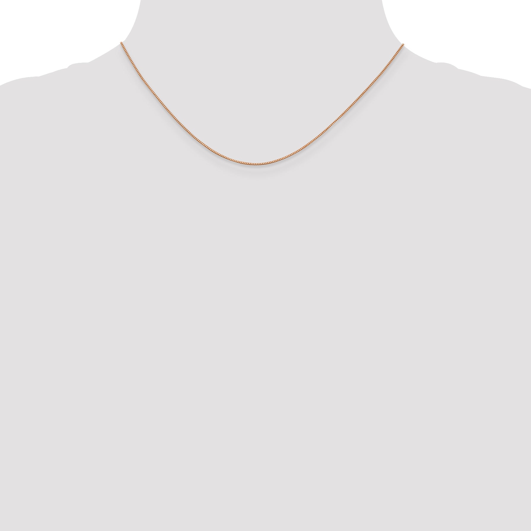 10K Rose Gold .70mm Box Chain