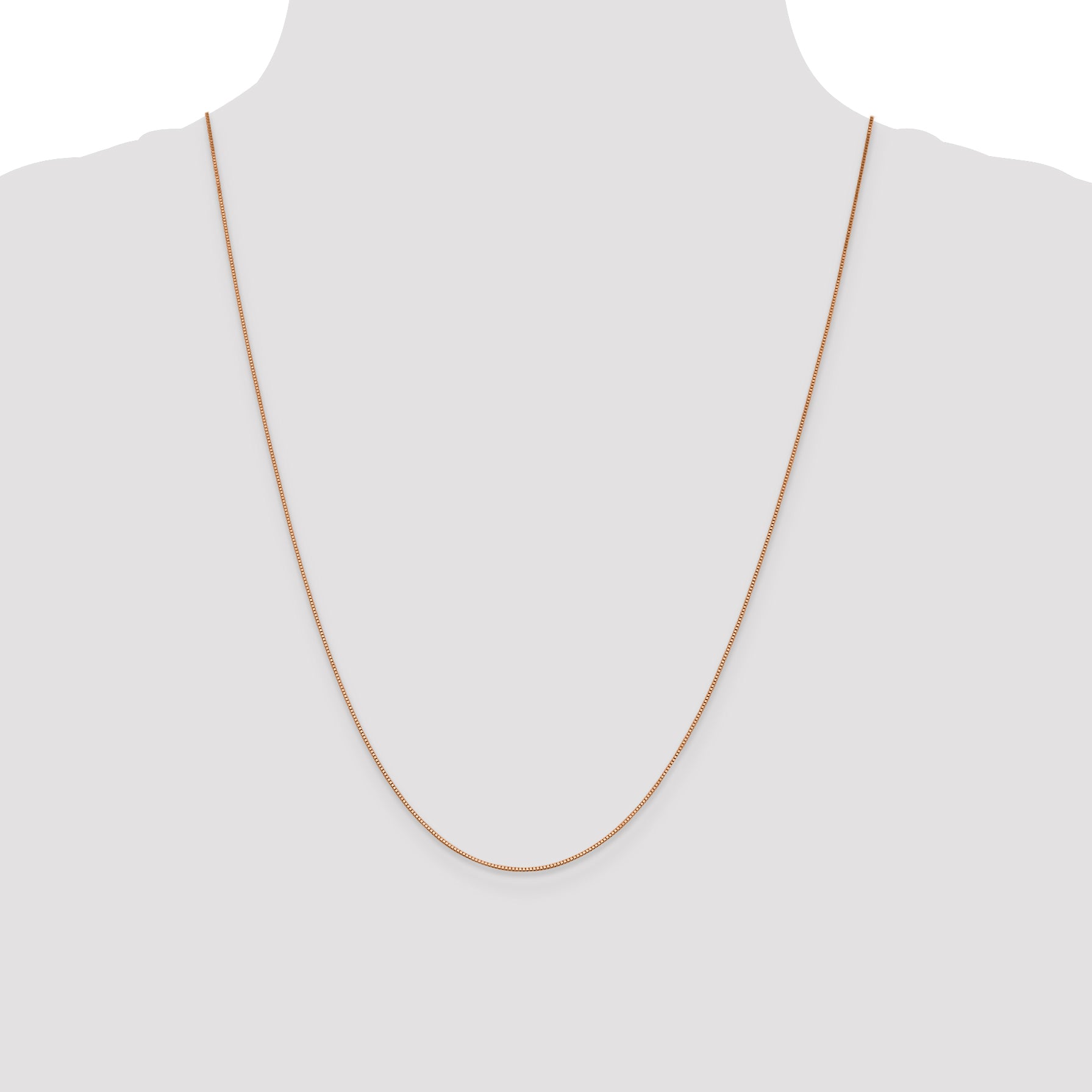 10K Rose Gold .70mm Box Chain