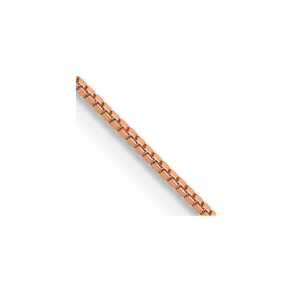10K Rose Gold .70mm Box Chain Necklace