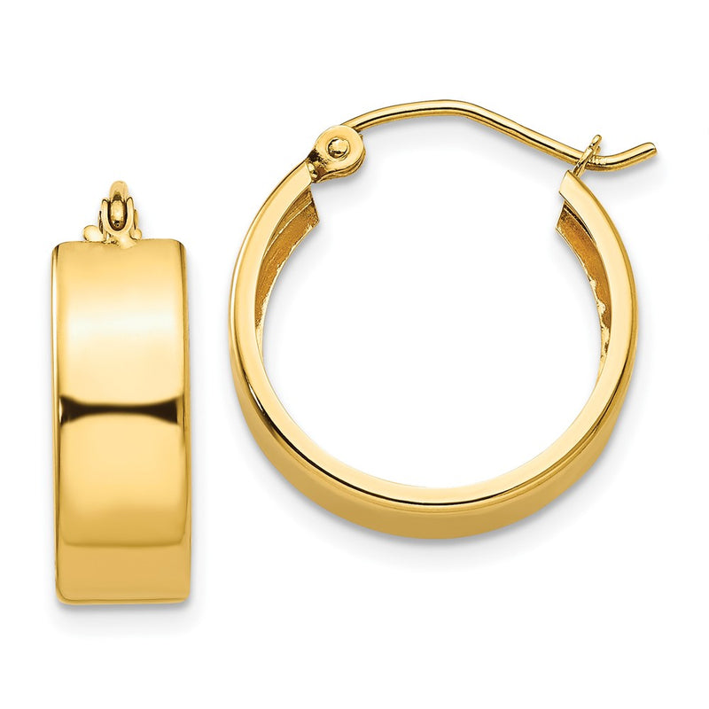 10K Yellow Gold Hoop Earrings