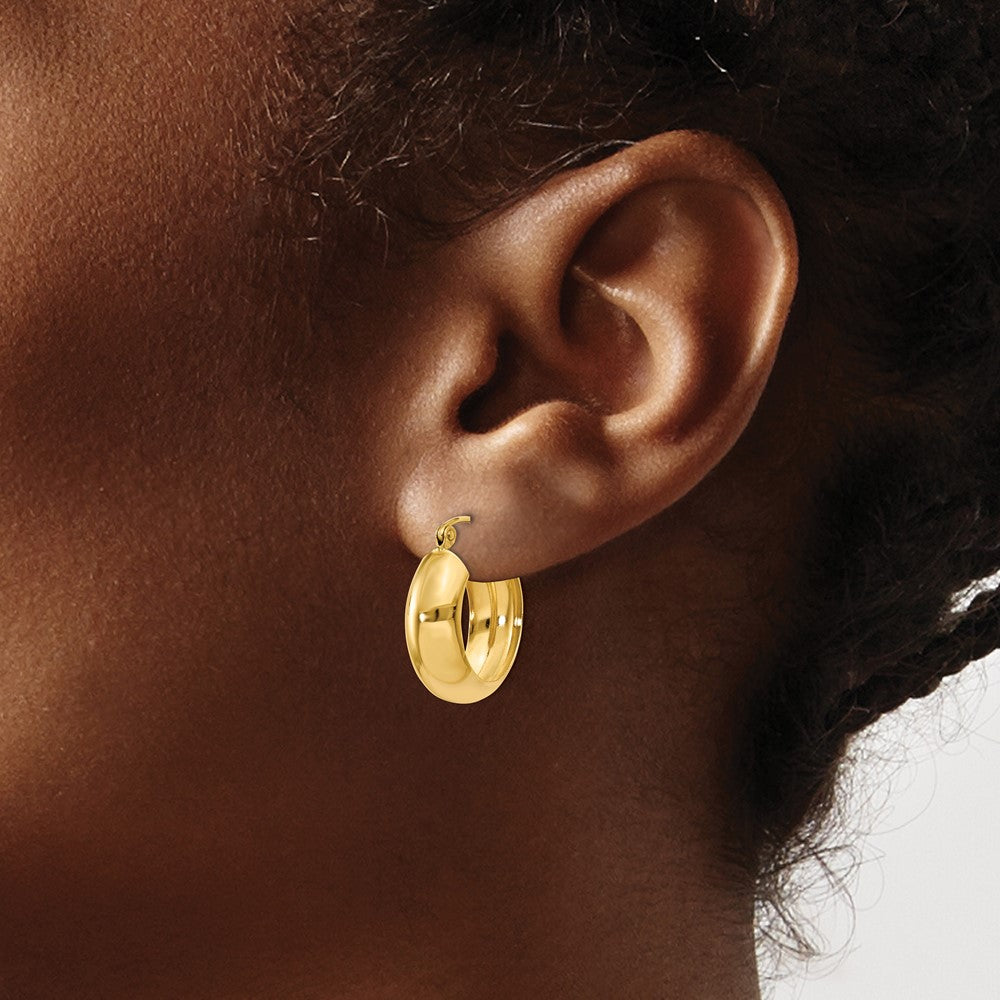 10K Yellow Gold Hoop Earrings