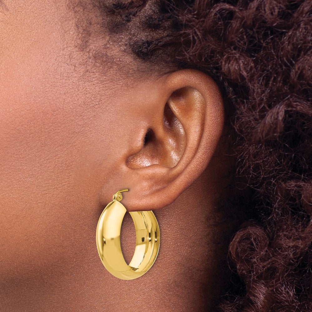10K Yellow Gold Hoop Earrings