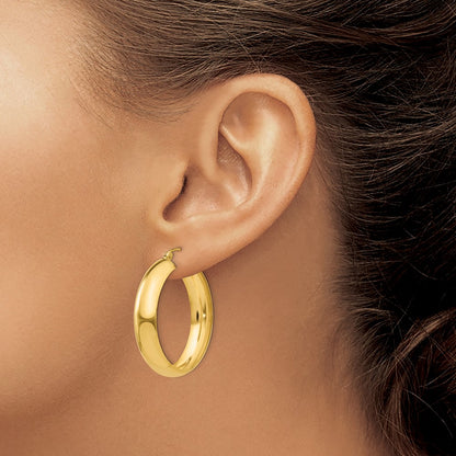 10K Yellow Gold Hoop Earrings