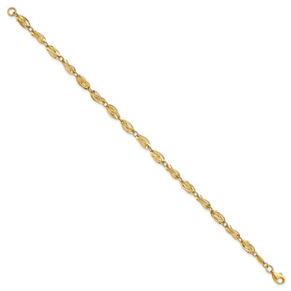 10K Yellow Gold Polished Fancy Bracelet