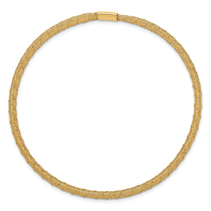10K Yellow Gold Stretch Mesh Bracelet