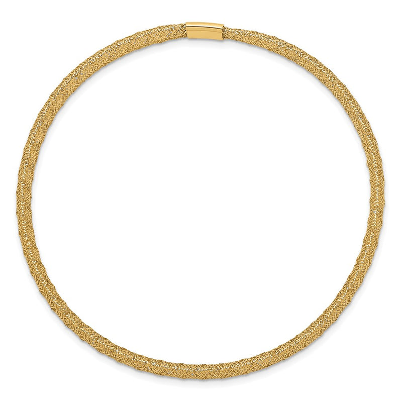 10K Yellow Gold Stretch Mesh Bracelet