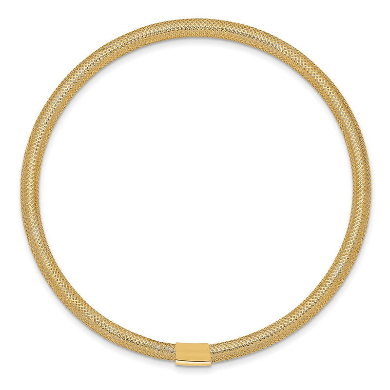 10K Yellow Gold Stretch Mesh Bracelet