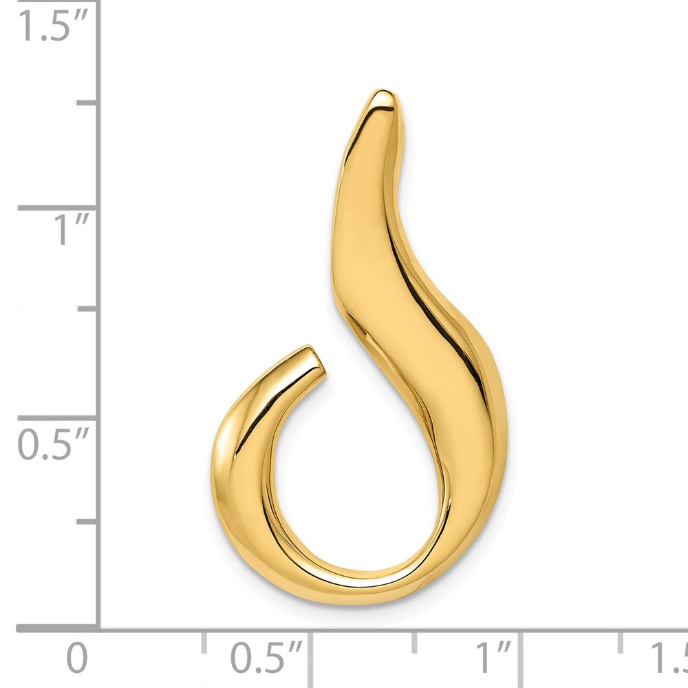 10K Yellow Gold 10K Fits Up To 6mm Regular And Fancy Omega Slide