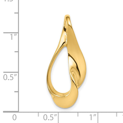 10K Yellow Gold 10K Fits Up To 3mm Regular, 6mm Fancy Reversible Omega Slide