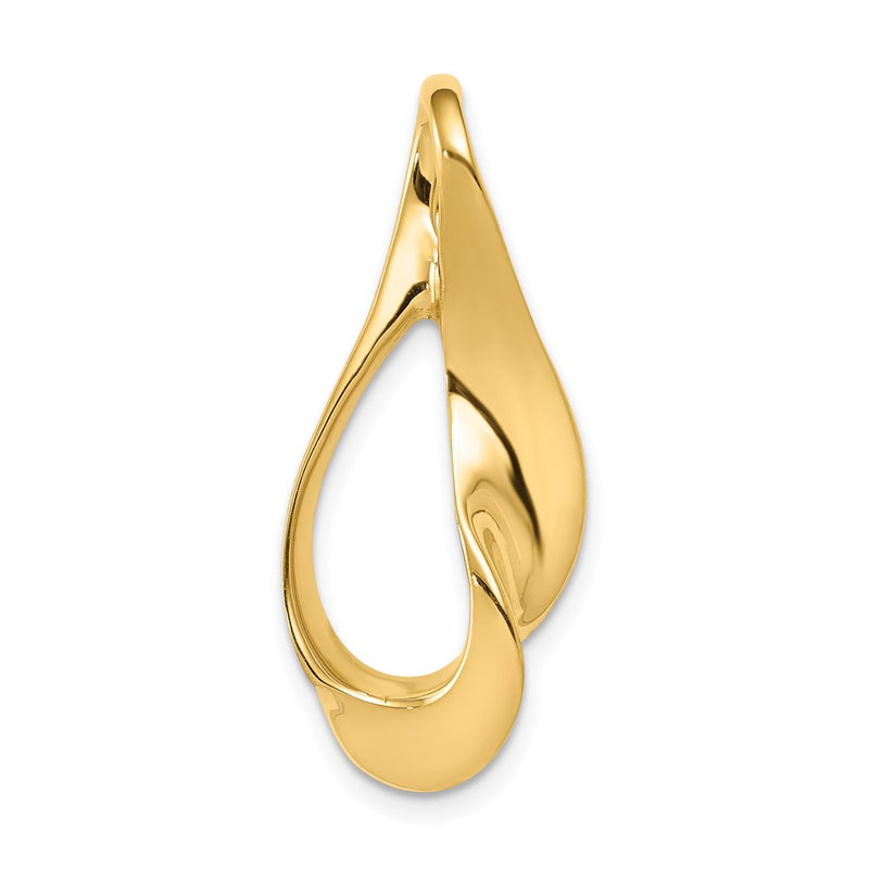 10K Yellow Gold 10K Fits Up To 3mm Regular, 6mm Fancy Reversible Omega Slide