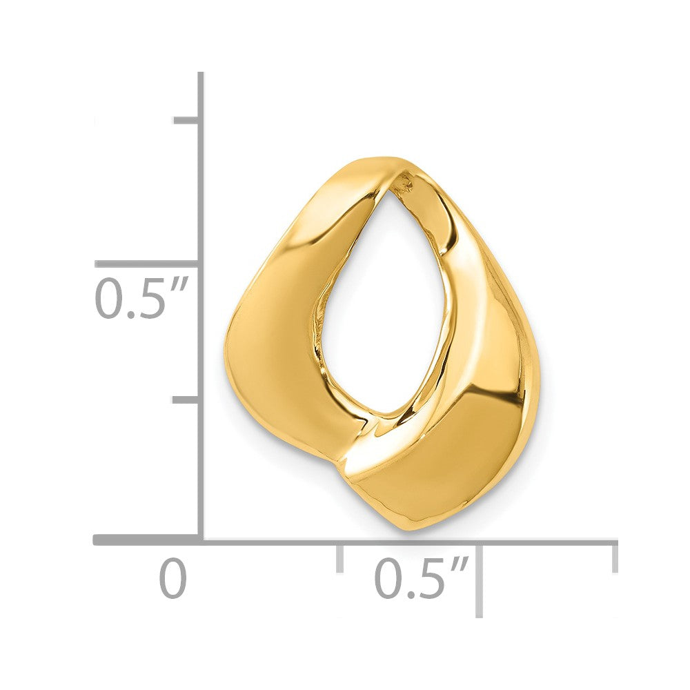 10K Yellow Gold 10K Fits Up To 6mm Regular/8mm Fancy Omega Slide
