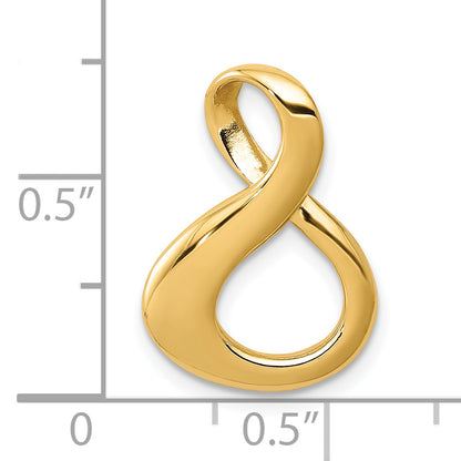 10K Yellow Gold 10K Fits Up To 3mm Regular/6mm Fancy/Reversible Fancy Omega Slide