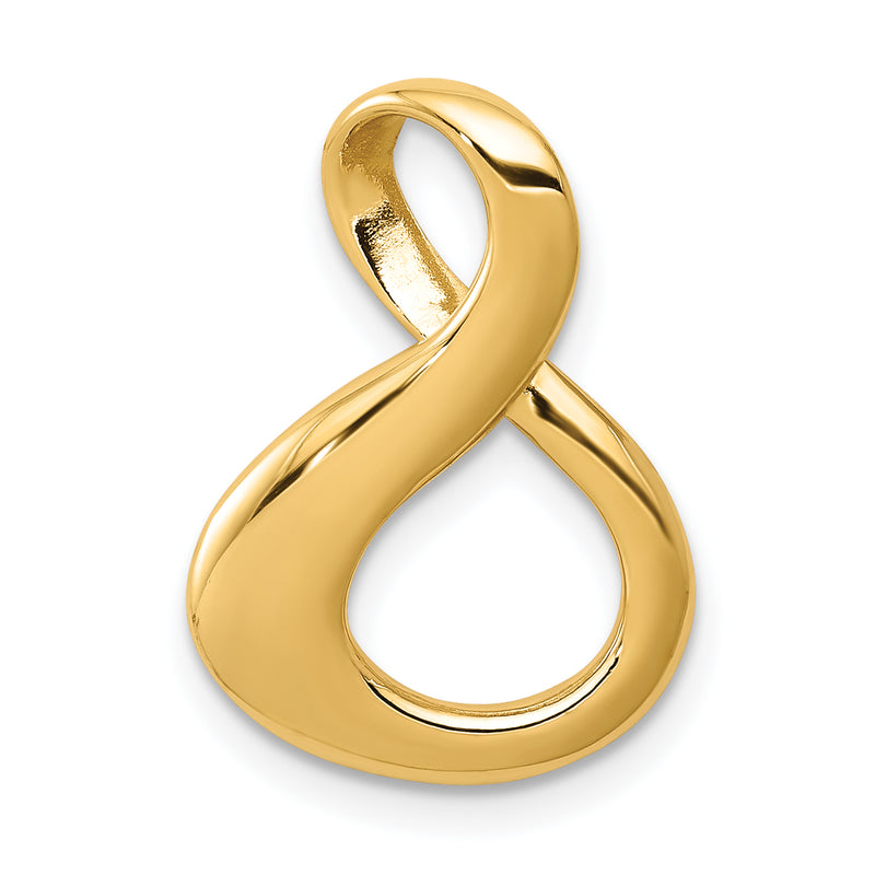 10K Yellow Gold 10K Fits Up To 3mm Regular/6mm Fancy/Reversible Fancy Omega Slide