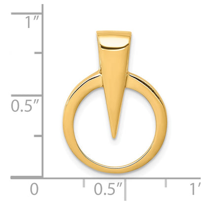 10K Yellow Gold 10K Fits Up To 2mm On Fancy/Regular/Reversible Omega Slide
