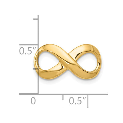 10K Yellow Gold 10K Fancy Polished Infinity Figure-8 Slide