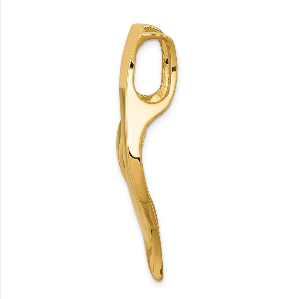 10K Yellow Gold 10K Fancy Omega Slide
