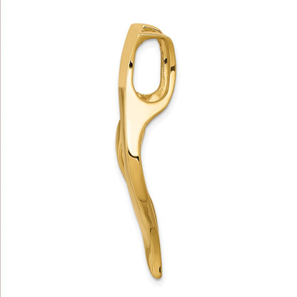 10K Yellow Gold 10K Fancy Omega Slide