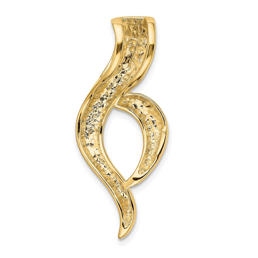 10K Yellow Gold 10K Fancy Omega Slide